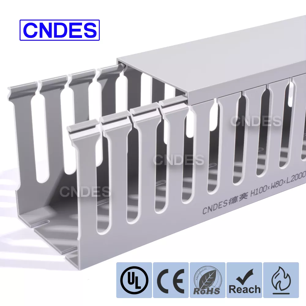 100×80 Гнучка ПВХ кабельна труба з прорізами