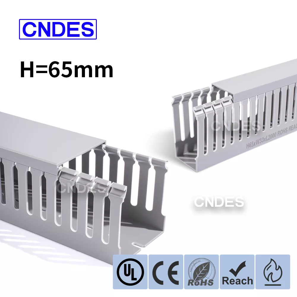 ПВХ промислова електропроводка з щілинами висотою 65 мм